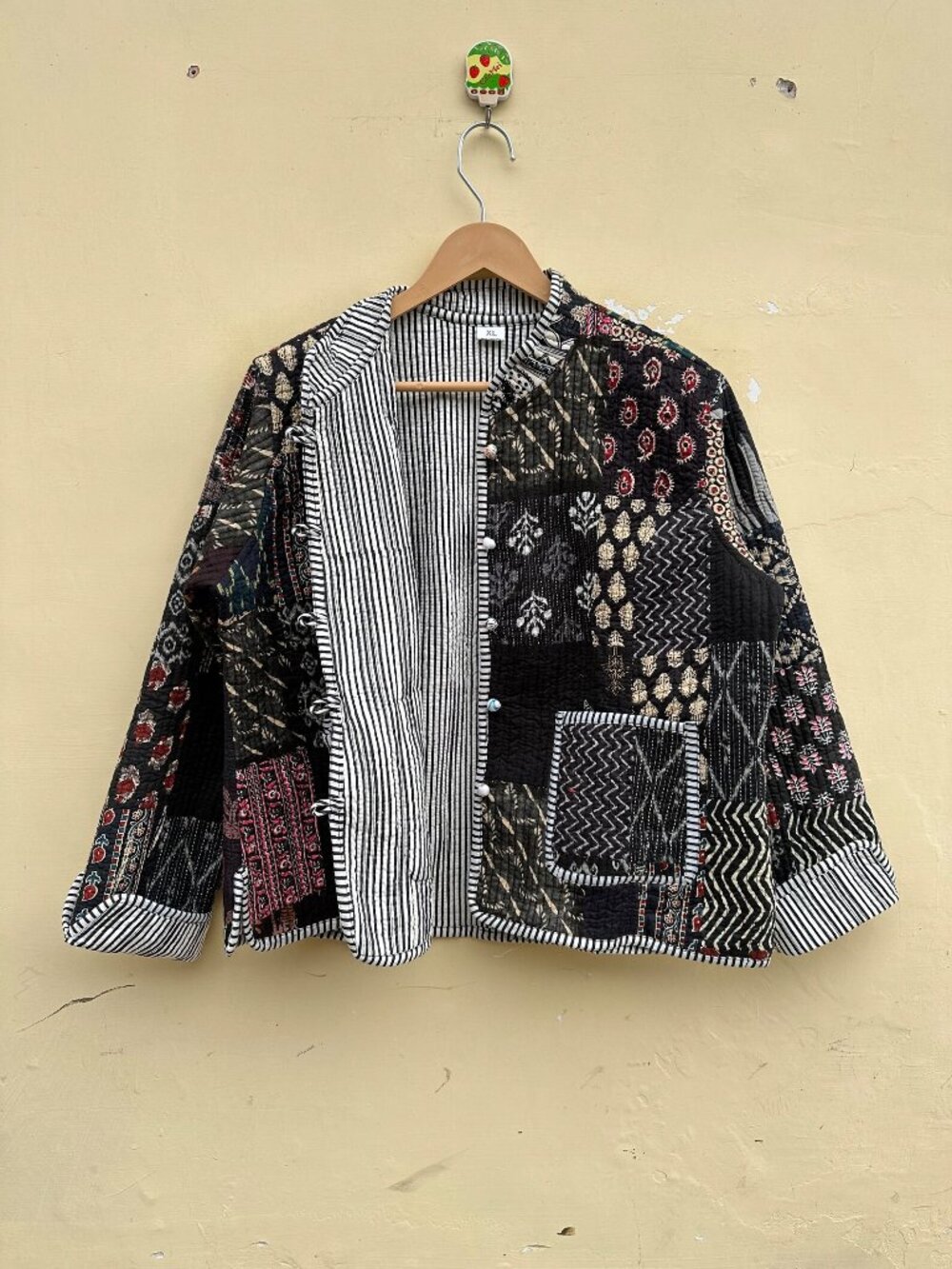 Patchwork Quilted Cotton Jacket: Bohemian Floral Coat